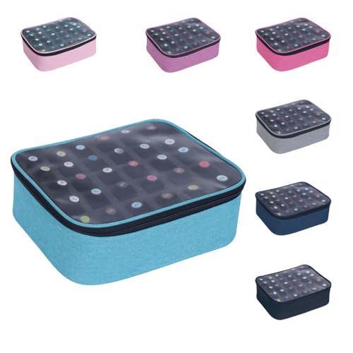 Small Clear Nail Polish Organizer Holds 30 bottles(15ml-0.5fl.oz) Nail Polish Case Multifunctional Nail Polish Bag organizer, Cosmetic Travel Makeup Cases for Women Green - color: Green, size: 1Pcs-30 bottles