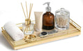Bathroom Vanity Tray for Countertop, 12" x 6" Oak Wood Toilet Tank Tray - color: Natural, size: 12" x 6" x 1.5"