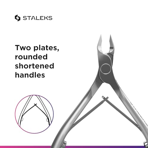 STALEKS PRO SMART 31 Cuticle Nippers, 4 mm, Inclined Edges with Heel - size: 4mm