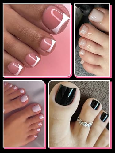 EBANKU 120Pcs Poly Gel Nail Forms for Toes, Long Square Dual Forms - color: 120P Long Square Toenail