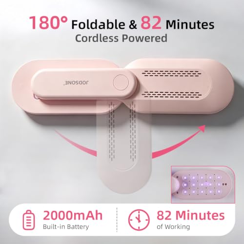 JODSONE Compact Cordless U V Light for Gel Nails Rechargeable Nail Lamp