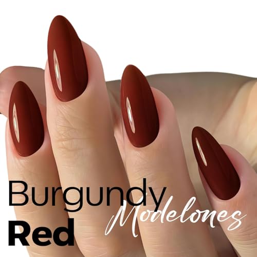 modelones Burgundy Red Gel Nail Polish Soak Off UV/LED Gel Polish 15ML - color: A1-Burgundy Red Solid
