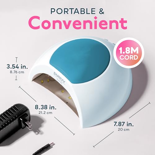 SUNUV UV LED Nail Lamp, LED UV Light for Gel Nails Polish SUN2C Blue - color: Bleu