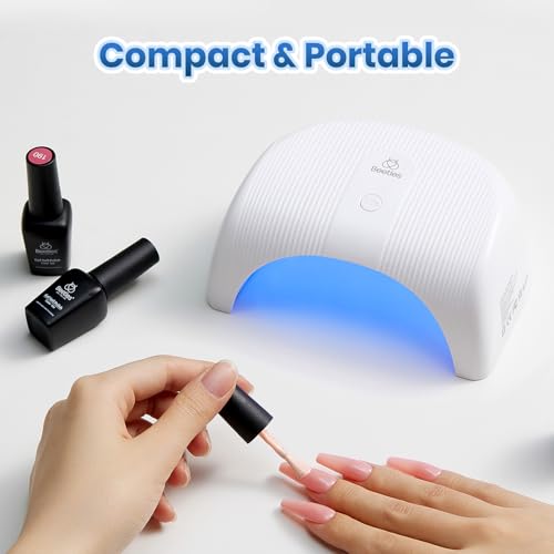 Beetles Gel Polish UV LED Nail Lamp, Fast Drying Nail Dryer Compact - color: E - White-01