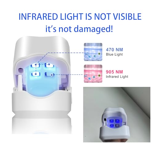 LED Nail Care Light Device for Thick Toenails & Fingernails, White