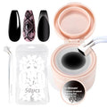 Cushion Gradient Painting Gel Kit, Black Ombre Nails Aura Nails - color: Black Set
