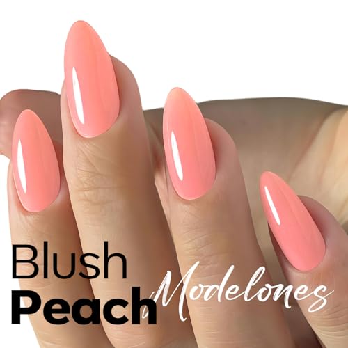 modelones Pink Gel Nail Polish Coral Pink Peach Gel Nail Polish - color: A1-Peach Pink Solid