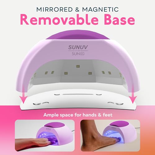 SUNUV UV Light for Gel Nails, Nail Dryer for Nail Polish SUN2C Purple - color: Purple