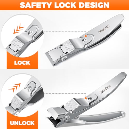 Straight Toenail Clippers for Thick Toenails for Seniors - color: Silver Straight Blade