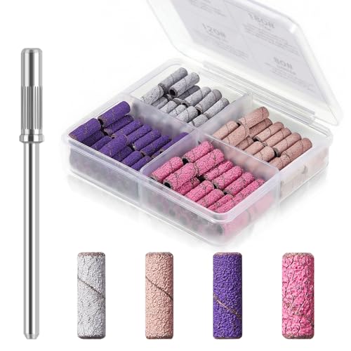 Modelones Nail Drill Bit 200 Pcs Mini Small Nail Sanding Bands - size: 4 size