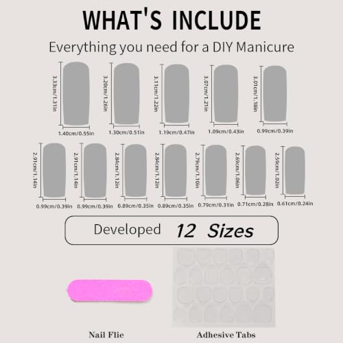 Halloween Long Square Press on Nails Coffin Pink Black Stripe 24Pcs - color: Halloween 2