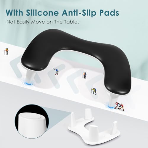 Big Arm Rest for Nails Tech, U-Shaped, for Acrylic Nails, Black - color: 1nd Gen Black