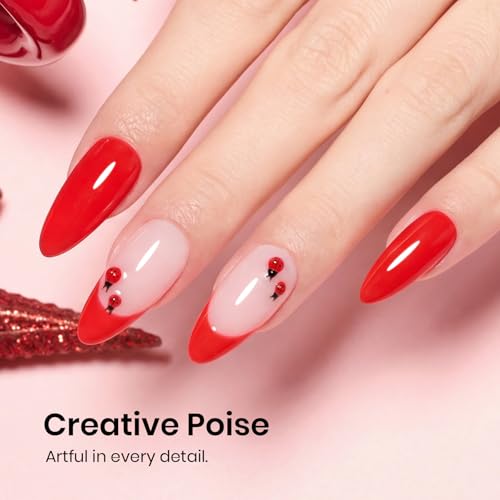 Beetles Red Gel Polish, My Signature, 15ML Bright Red Gel Nail Polish - color: C - Red | Carmine Red
