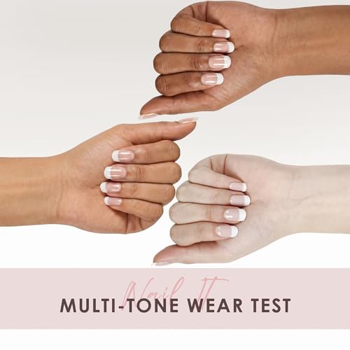 Semi Cured Gel Nail Strips Hema-Free Nude French Tip - color: Nude French Tip