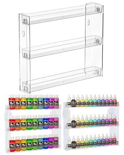 Acrylic paint organizer,Nail polish Rack,Paint Storage Holder Wall-Mount