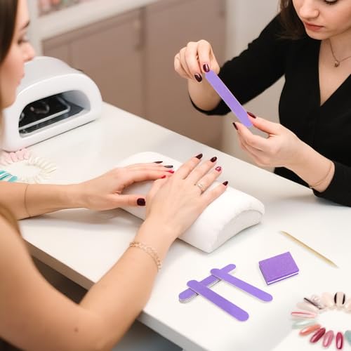 Lokyango Disposable Manicure Tool Kit (Purple, Count, 20, 80/100 Grit) - color: Purple