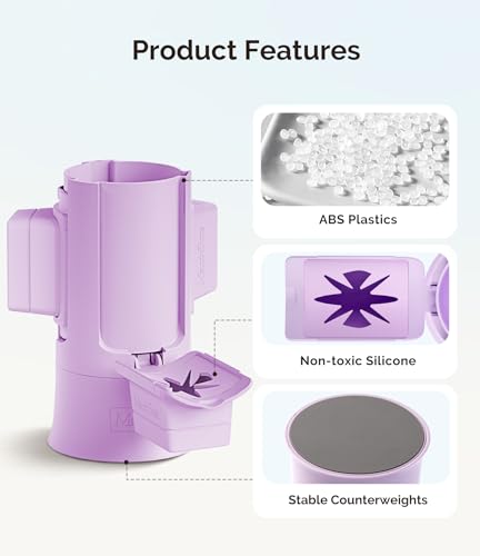 MelodySusie Nail Polish Bottle Holder and Nail Art Tools Organizer Purple - color: Purple
