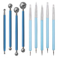 Dotting Tools, Silicone Clay Sculpting Tool, Ceramic Clay Ball Stylus Dot Painting Tools, Pottery Embossing Tool for Rock, Nail, Blending, Drawing, Modeling
