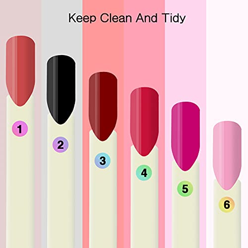 UPZIGS Nail Swatch Sticks with Number Stickers, Natural-100pcs - color: Natural-100pcs