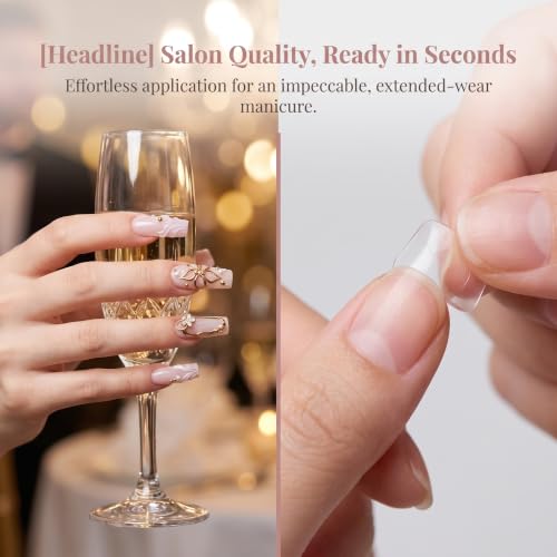 Long Press on Nails Coffin Elegant Acrylic Fake Nails 24pcs - color: style-CL10