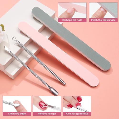 Nail Soaking Bowl Acetone-Proof- 2Pcs Manicure Soak Bowls Kit - color: S1-Pink
