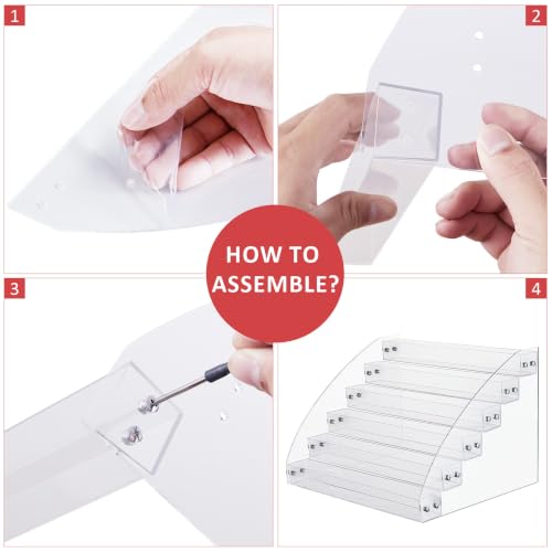 KINGROW Nail Polish Organizer Durable Easy Install (Pack of 22) - size: 6 Layers (Pack of 22)