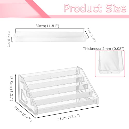 5-Tier Display Stand Rack, 2 Pack Nail Polish Organizer - style: 5 Tiers
