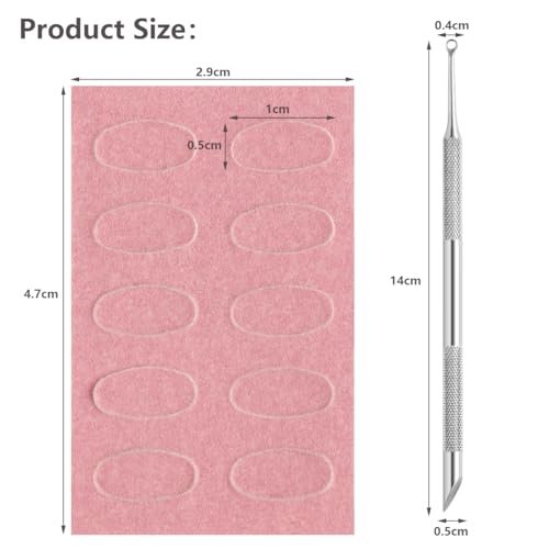 Metal Dual-Ended Cuticle Pusher Kit with Sandpaper Sheets