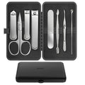 Men Nail Grooming Kit 8 Pcs, Precision Nail Clipper for Men, Silver - color: Silver