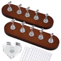 Wooden Stand for Nails Art Display Practice 2 Set - color: Walnut, size: Large