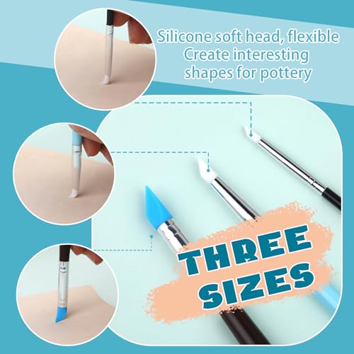 Silicone Sculpting Tools, Pottery Tools, Clay Tools, Clay Sculpting Tools - color: Color A