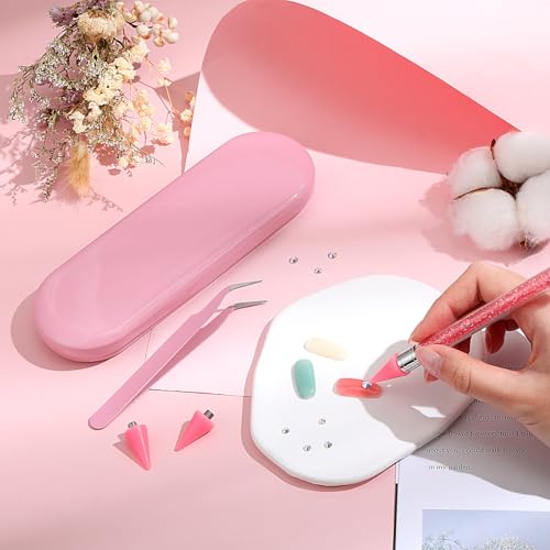 Tatuo Rhinestone Picker Tool Bedazzling Pen Dual Head, Pink - color: Pink
