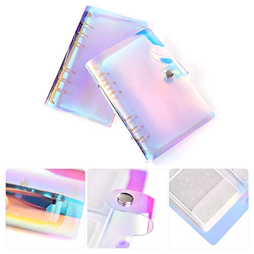 16 Slots Rainbow Nail Art Stamping Plate Storage Bag