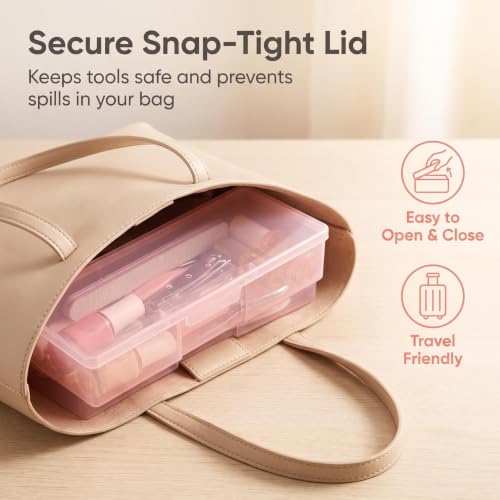 Manicure Box Nail Tools Storage Box 4Pcs Nail Implement Box Organizer Case
