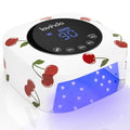 Lavinda 54W Nail Lamp UV Light for Gel Nails, Cherry Print - color: Cherry