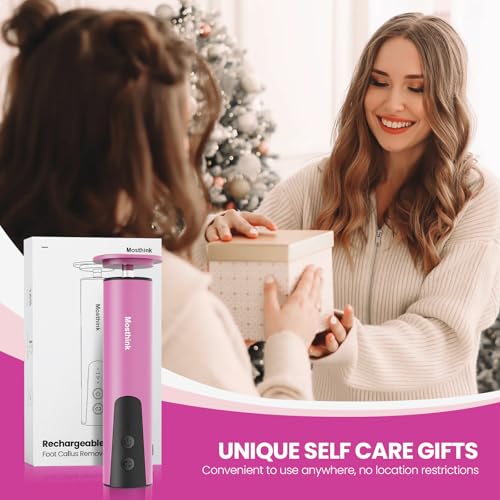 Electric Foot Callus Remover 6 Speed Adjustable for Women Mom Lover - color: Rose Pink