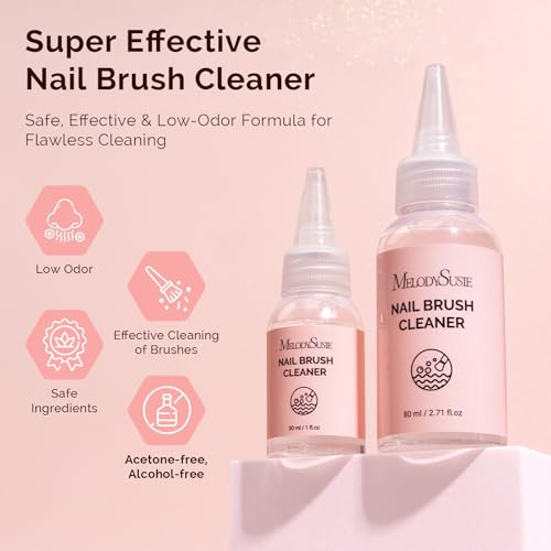 MelodySusie Nail Brush Cleaner 80ml/2.71fl.oz - color: Clear-80ML