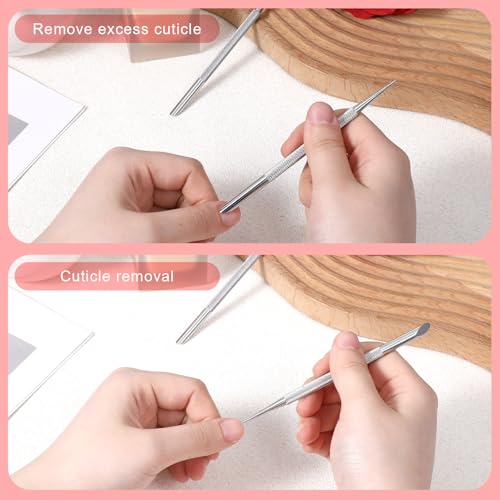 Loop Cuticle Pusher, Dual Ended Cuticle Remover, Nail Cleaner Tool