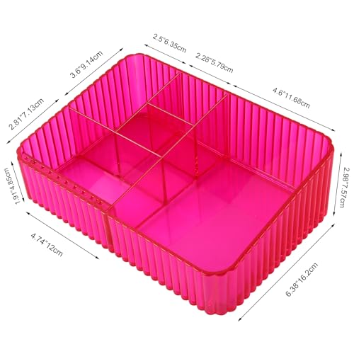 Nail Drill Holder, 10 Holes Nail Drill Machine & Bits Storage Box - color: Rose