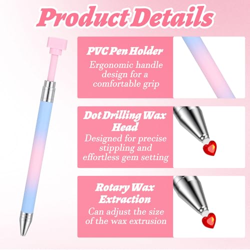 Diamond Art Wax Pen with 3PCS Wax Refills, Refillable
