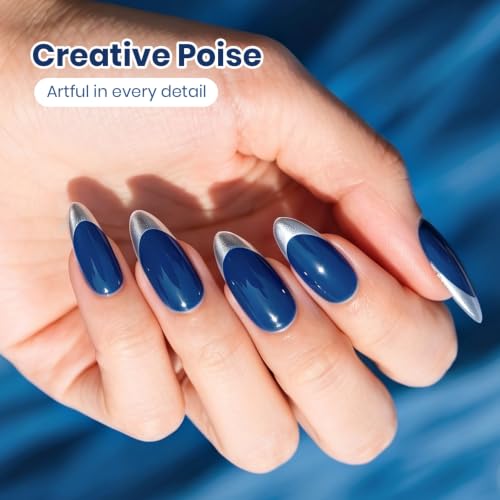 Beetles Navy Blue Gel Nail Polish, 15ML Celestial Blue Gel Polish - color: D - Blue | Celestial Blue