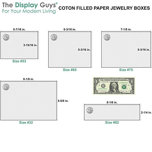 TheDisplayGuys 25 Cardboard Gift Jewelry Boxes w/Paddings #82-8 x 2 x 1 - color: Matte Red