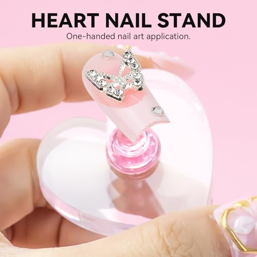 Nail Stands for Press On Nails Painting Display Practice - color: Pink, size: Medium