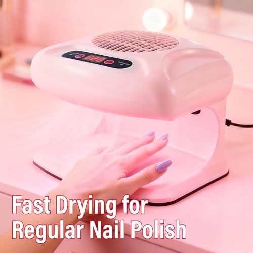 NOVAL Nail Dryer for Regular Polish, Warm & Cool Air, Auto Sensor