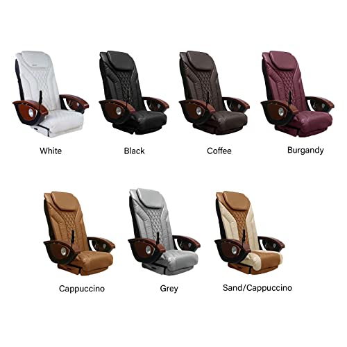 MAYAKOBA Shiatsulogic Pedicure Chair Cushion Cover Set (Storm Grey), Vibration Massage Chair Cover 16 EXR, Nail Salon Pedicure Equipment and Furniture - color: Storm Grey