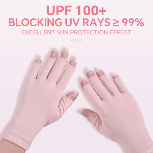 KADS 380W UV LED Nail Lamp with Built-in Hand Cushion & Free Pink Gloves – Professional Gel Nail Dryer for Fast Curing, Salon-Quality Manicure & Pedicure at Home