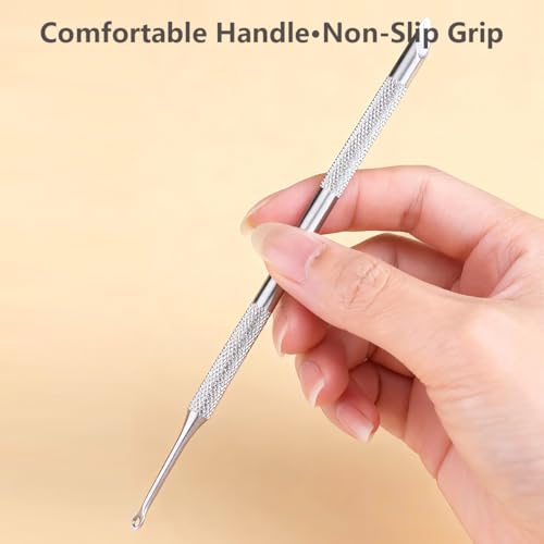Metal Dual-Ended Cuticle Pusher Kit with Sandpaper Sheets