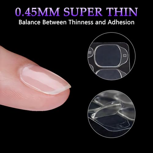 Laza Nail Adhesive Tabs 10 Sheets 300pcs Super Sticky Nail Glue Stickers - size: Clear 300 Pcs