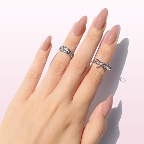 Nail Reformation Press On Nails, Trench Coat Medium Almond 15 Sizes 30 Pcs - color: Trench Coat