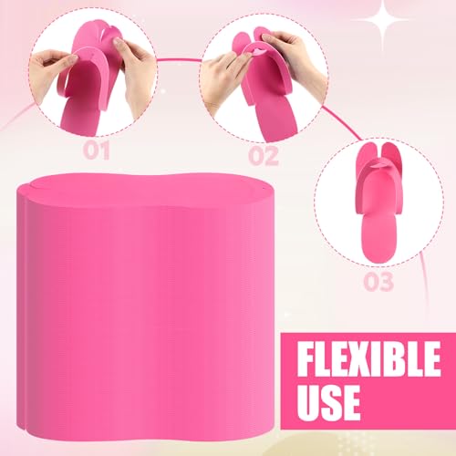 JaGely 100 Pairs Disposable Pedicure Flip Flops EVA Spa Pink, 0.2cm - color: Pink, size: Medium